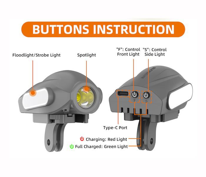 DJI Avata | LED Suchscheinwerfer mit Akku / Kamera-Adapter