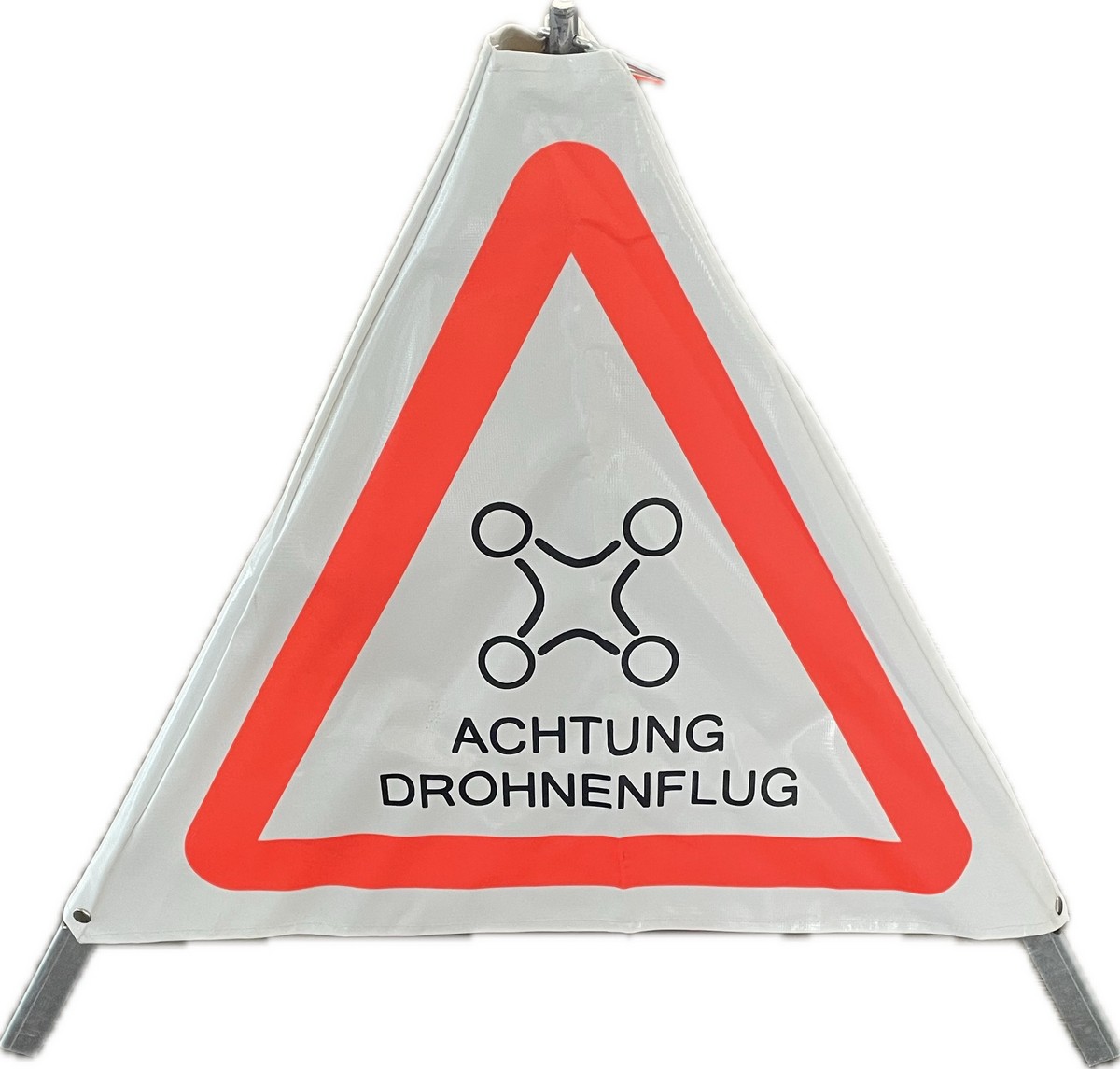 Warnpyramide Achtung Drohnenflug