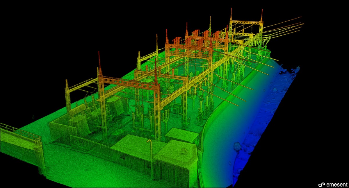 emesent Hovermap Ansicht zweites Umspannwerk