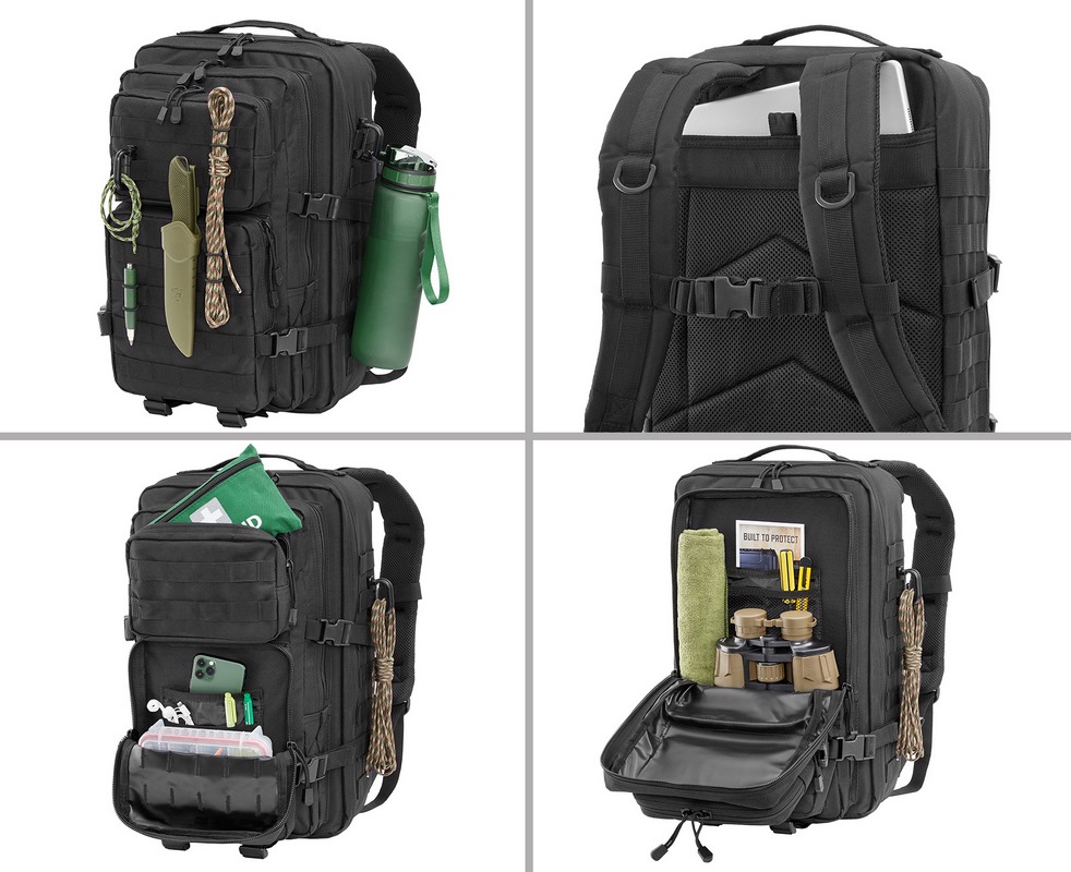 DJI Mavic 3 | kompakter Profi-Rucksack Large mit Molle-System, verschiedene Ansichten zur Verwendung