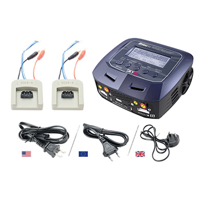 Axon (SkyHero) Loki Mk2 | LiPo 2-fach Parallel-Schnelllader (100 W) + 2x Ladehub SH Loki Mk2