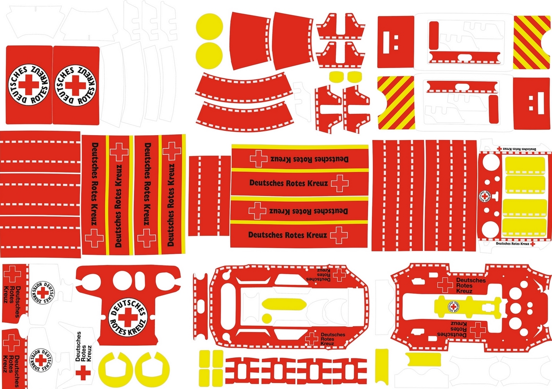 DJI Matrice 300/350 | Folien Set Pro - Rettungsdienst / DRK Design - Ansicht Foliensatz
