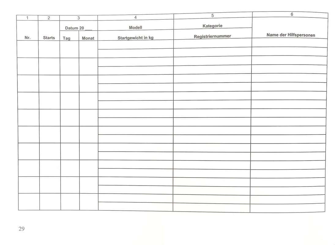 Flugbuch zur Dokumentation von Copter-Einsätzen