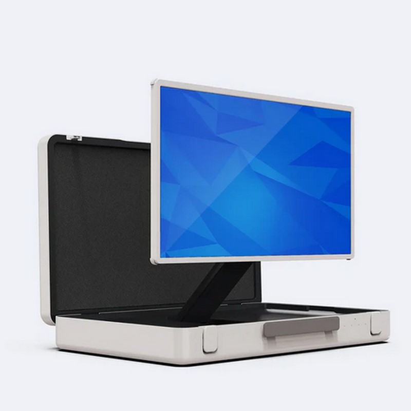 DP | 27" Tragbarer Android Monitorkoffer mit Touchscreen