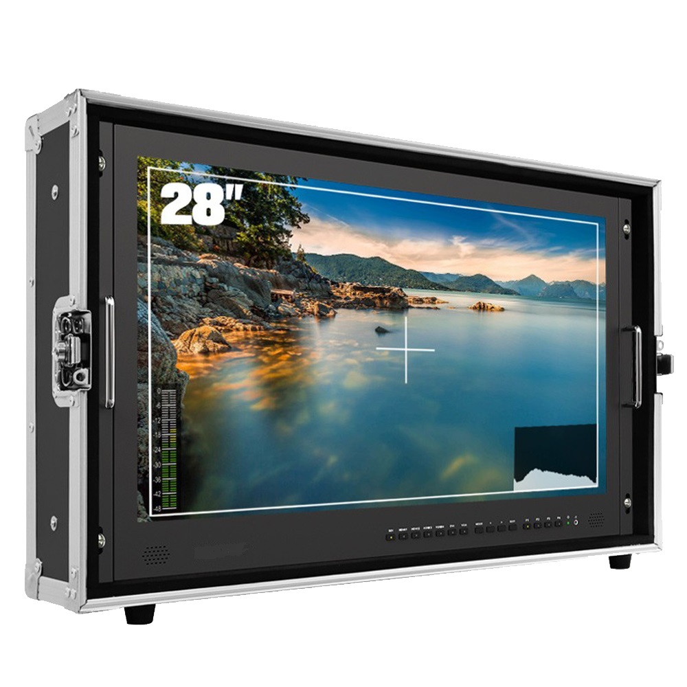 DP 28 Zoll Feld-Monitor-Koffer Set mit 1 Akku + Ladegerät
