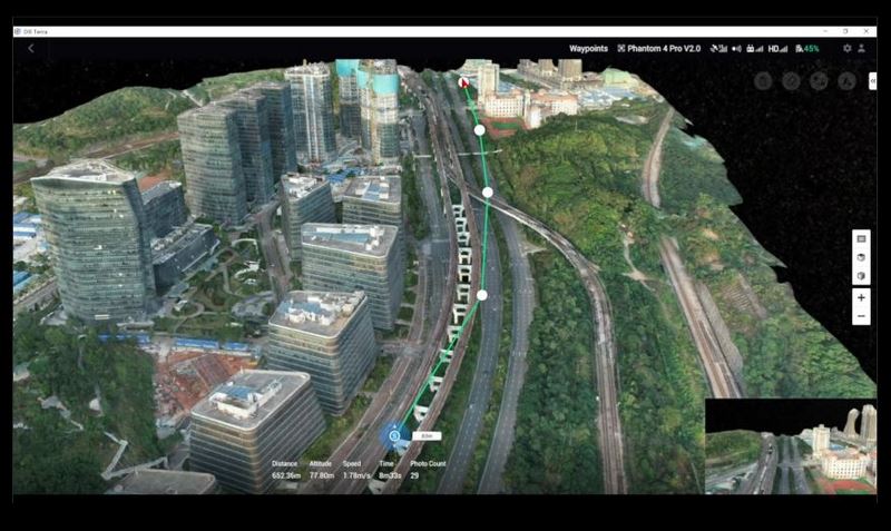 DJI Terra Pro - Kartierungen und Luftbildvermessungen - Stadtansicht