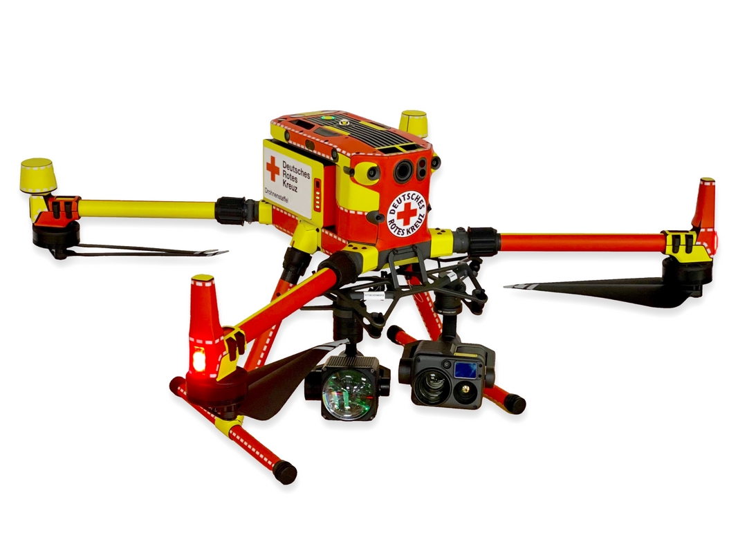 DJI Matrice 300/350 | Folien Set Pro - Rettungsdienst / DRK Design