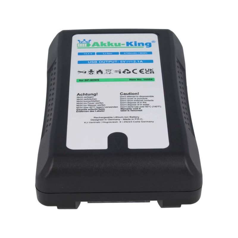 V-Mount Premiumakku BP95WS 6700mAh /14,4V / 96Wh