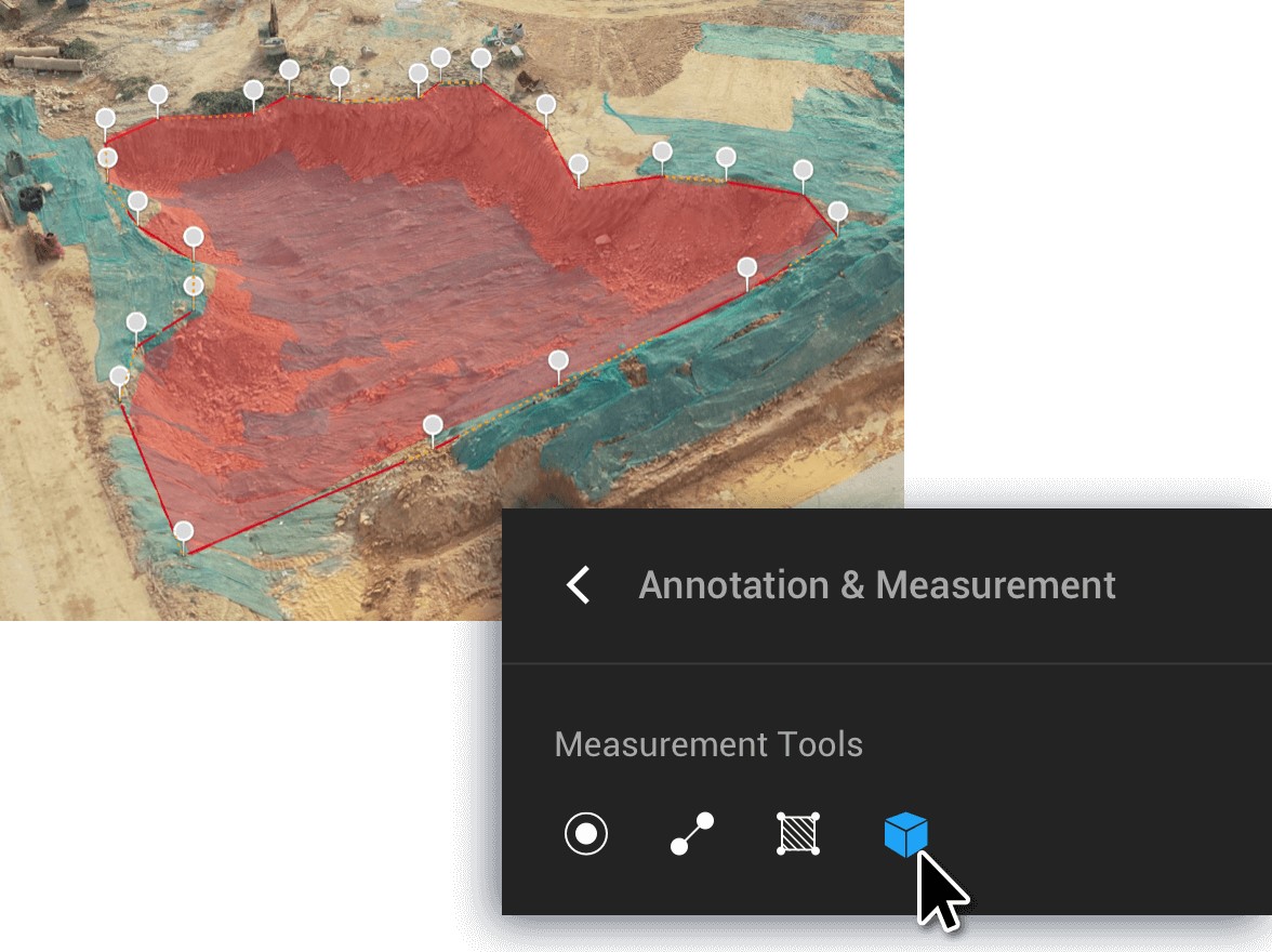 DJI Terra Pro - Kartierungen und Luftbildvermessungen - Flächenansicht