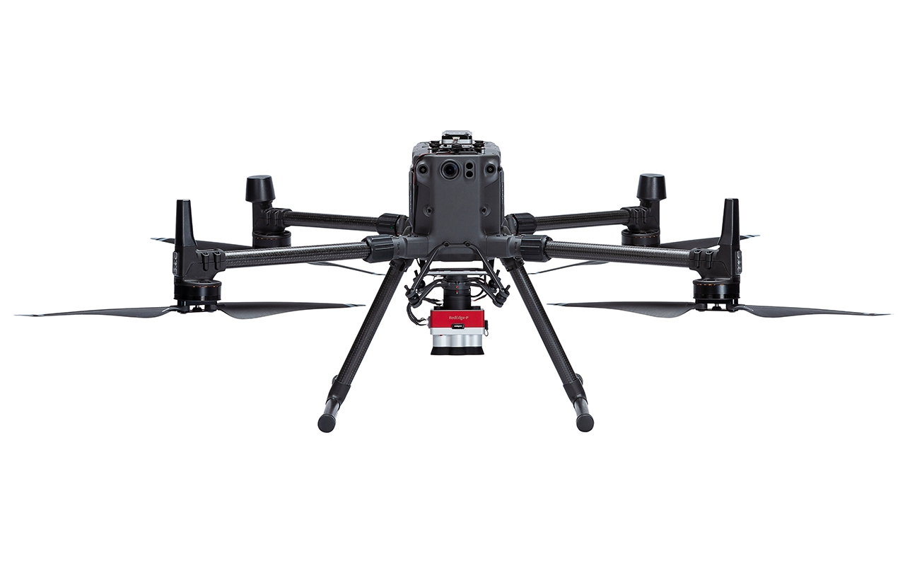 MicaSense RedEdge-P & DJI Skyport M300 an Matrice 300, von vorne