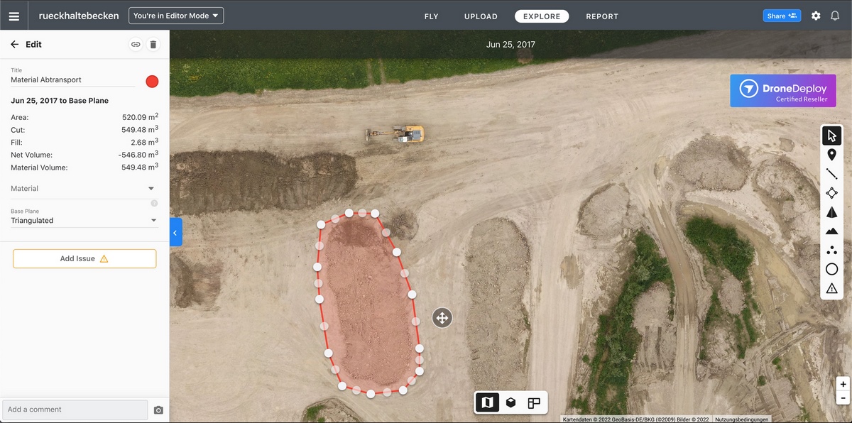 Praxis Workshop Drohnen Vermessung - Gelände, Volumen und Baukontrolle für Hochbau und Tiefbau Bauunternehmen