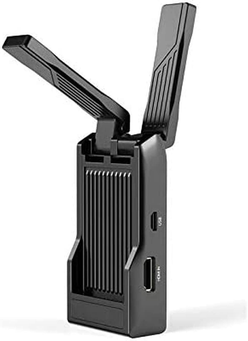 HDMI HotSpot 5G-100-Pro-V2 | drahtloses HD-Videoübertragungssystem - Antennen ausgeklappt