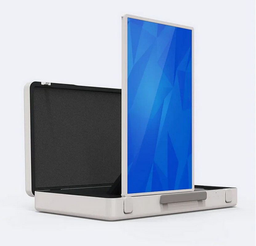 DP | 27" Tragbarer Android Monitorkoffer mit Touchscreen