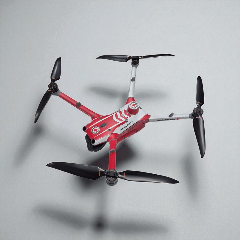 DJI Matrice 4D / TD | Drohnen-Folien-Set "Deutsches Rotes Kreuz"