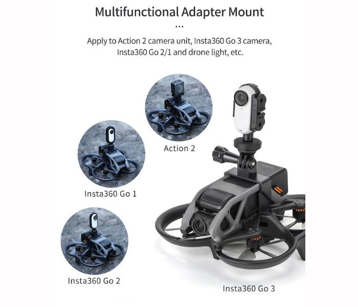 DJI Avata | LED Suchscheinwerfer mit Akku / Kamera-Adapter
