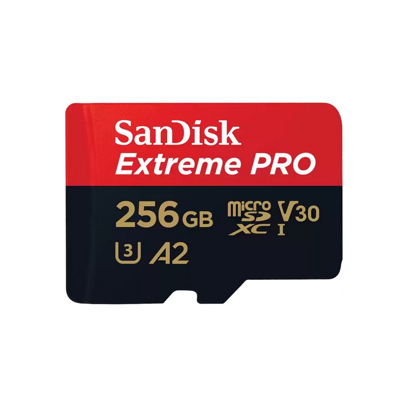 SanDisk Extreme Pro MicroSDXC UHS-I Card 256GB, U3 A2 Class 10