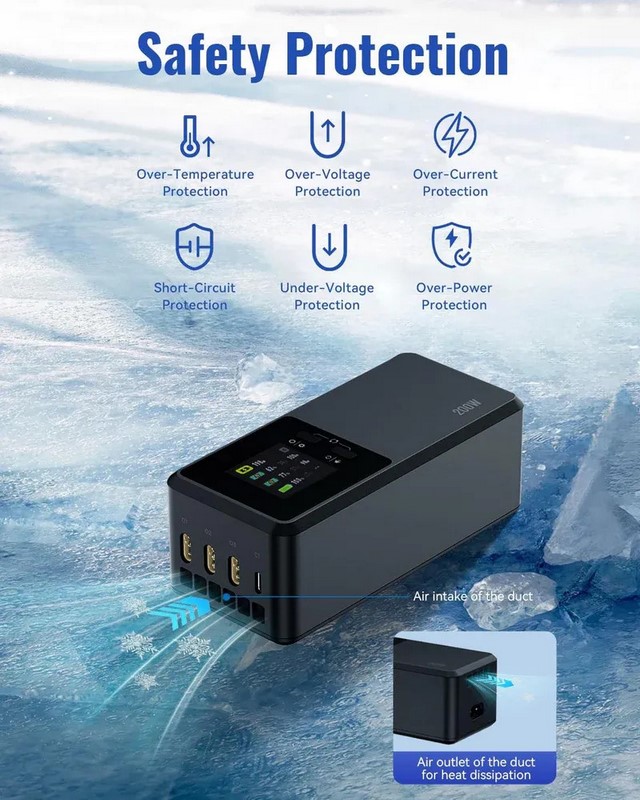 DJI Matrice 4E/4T | LKTOP Matrice 4E/T Lader für 3 Akkus + Sender 200 Watt