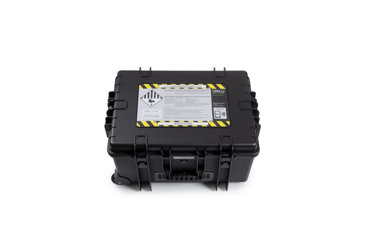 B&W | Akkutransportkoffer P908.16 schwarz (zertifiziert nach P903 und P908)
