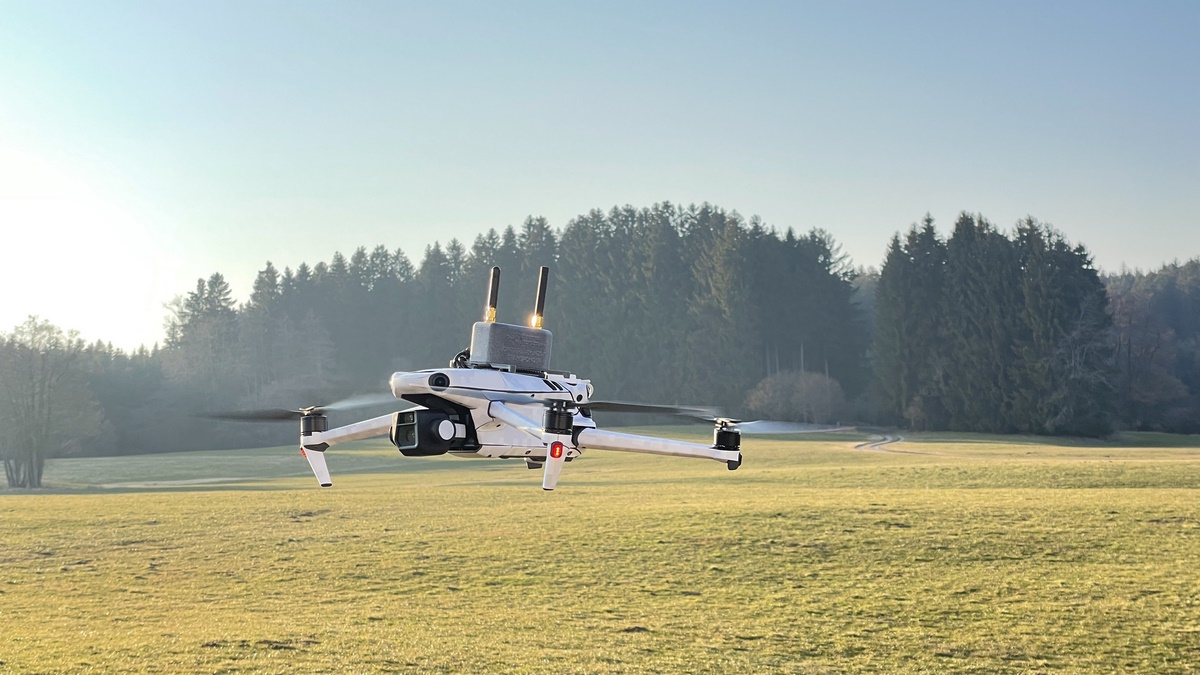 Drohnen Transponder DP-1F auf Mavic 3 Enterprise