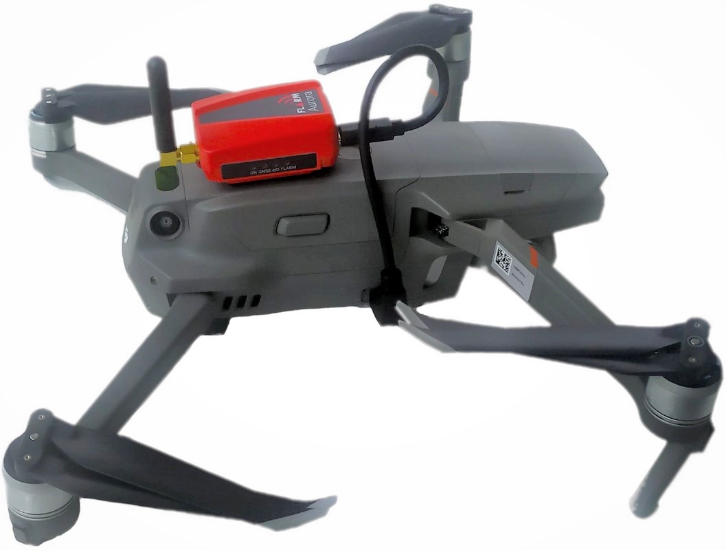 UAV FLARM Transponder Aurora auf DJI Mavic 2