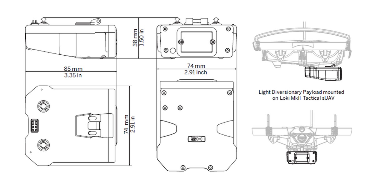 Axon (SkyHero) LED Nutzlast (Payload)