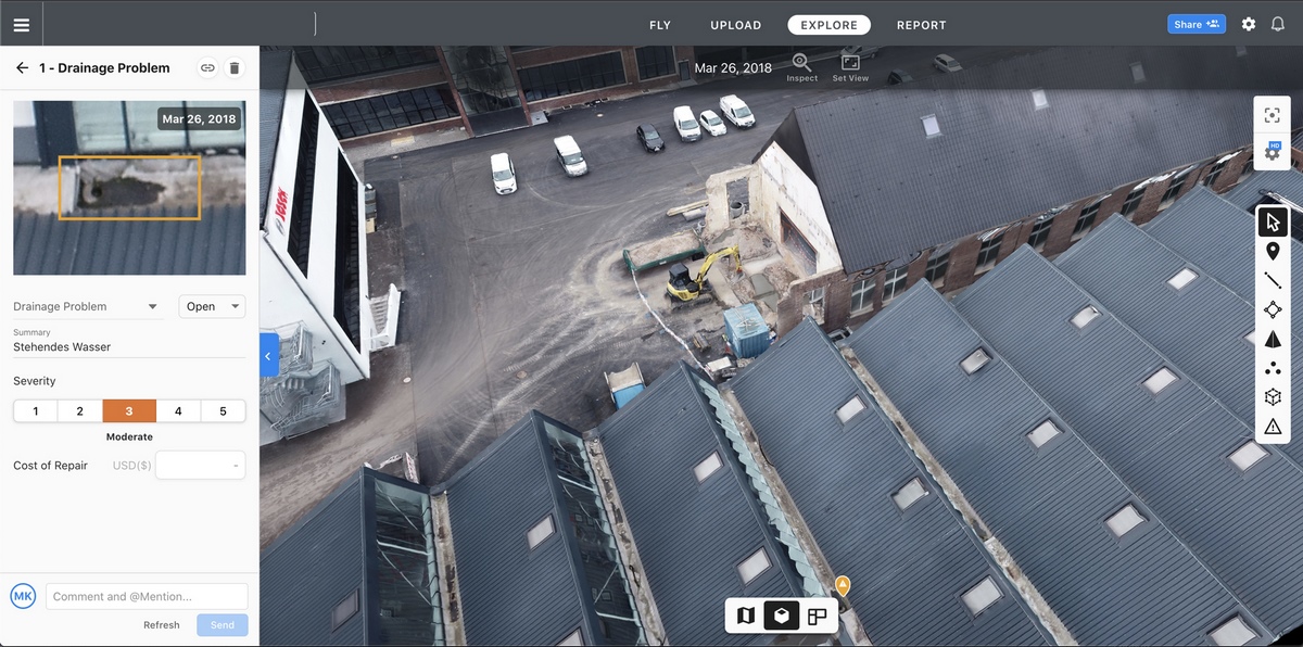 Praxis Workshop Drohnen Inspektion von Anlagen und Gebäuden - PIX4D, dronedeploy Schulung