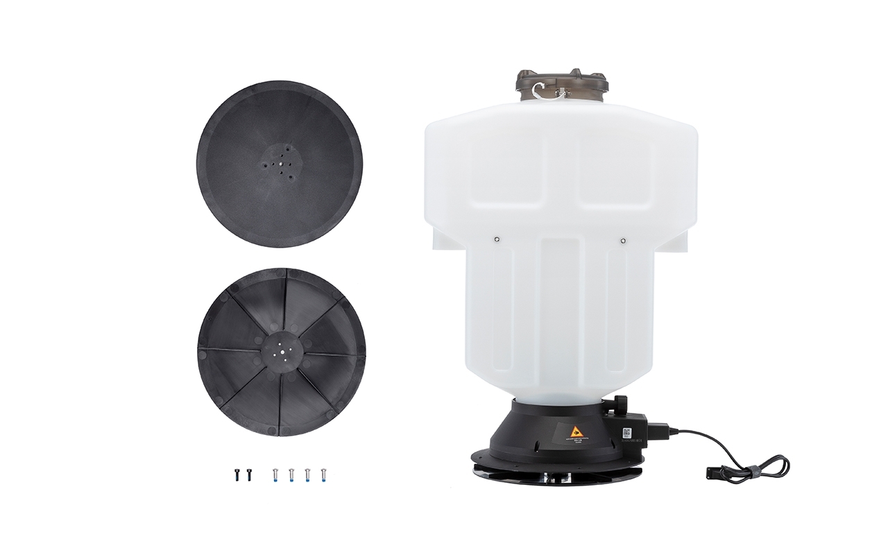 Spreading System 2.0 für DJI Agras T16 und T20 mit Streuscheibe