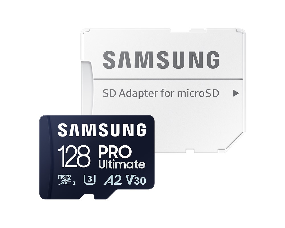 SAMSUNG MicroSD Karte Pro Ultimate 128 GB U3, A2, V30 mit Adapter