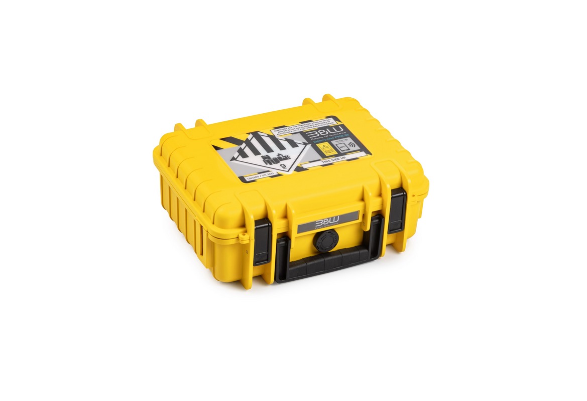 B&W Akkutransportkoffer P908.08 gelb (zertifiziert nach P903 und P908)