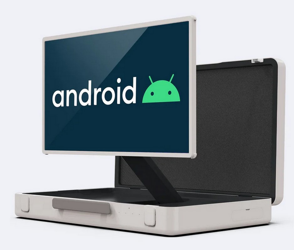 DP | 27" Tragbarer Android Monitorkoffer mit Touchscreen