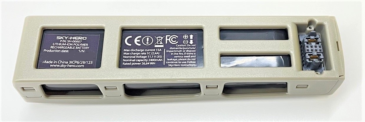 SkyHero Loki Mk 2 Akku Rückseite