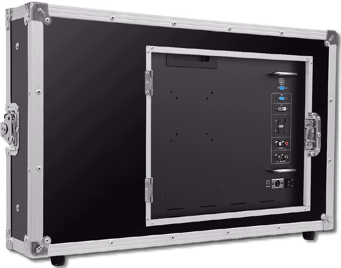 DP 28 Zoll Feld-Monitor-Koffer Set mit 1 Akku + Ladegerät