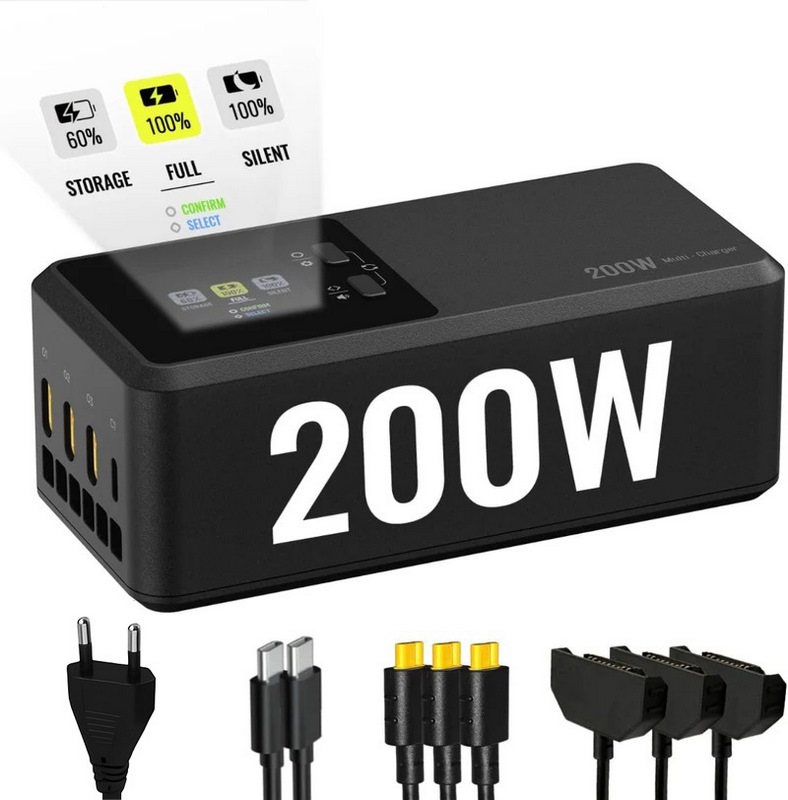 DJI Matrice 4 Serie | LKTOP Matrice 4E/T Lader für 3 Akkus + Sender 200 Watt