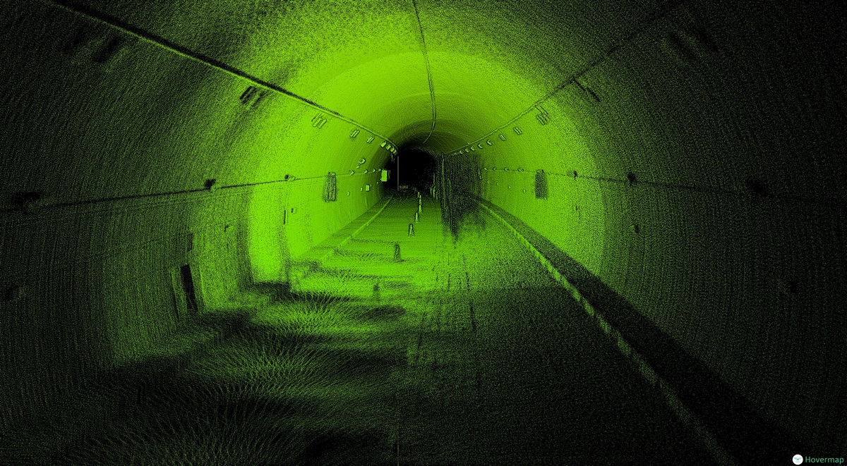 emesent Hovermap Ansicht Tunnel