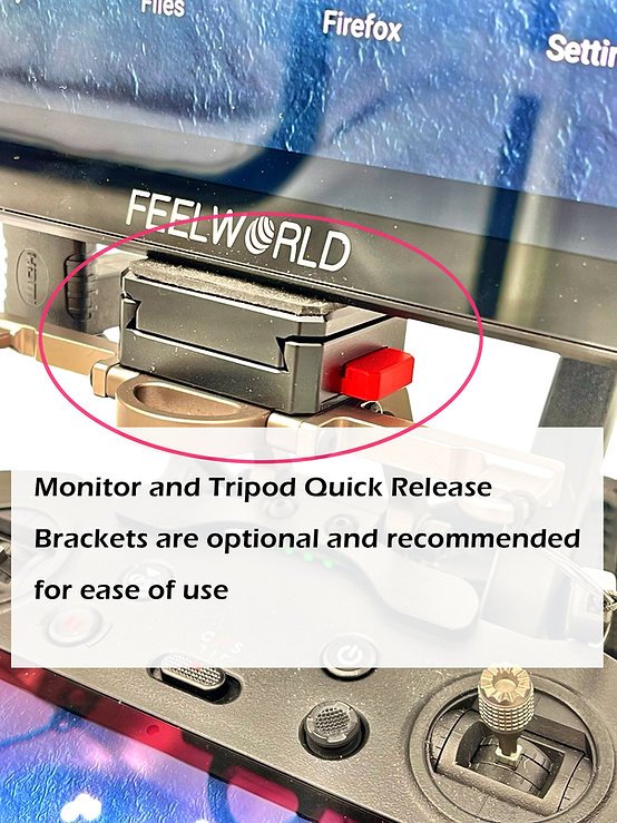 LifThor Monitorhalterung V2 für DJI RC Pro, Ansicht Schnellverschluss