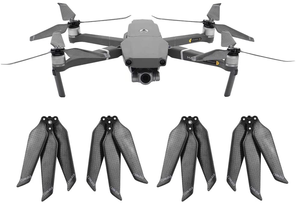 Für DJI Mavic Mini 2 Drohne Schnellspanner Propeller Kohlefaser Low-Noise Props 